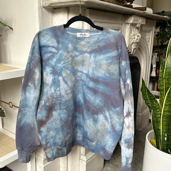 Anna Joyce Womens Sweatshirt Size Medium Hand Dyed Pure Cotton Handmade Portland - Picture 1 of 5